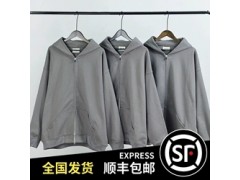 重磅 FEAR OF GOD 欧美高街 第六季FOG开衫拉链外套 宽松连帽卫衣